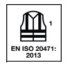 EN ISO 20471 2013 klasse 1